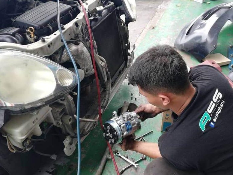 bengkel automotif dan service aircond kereta