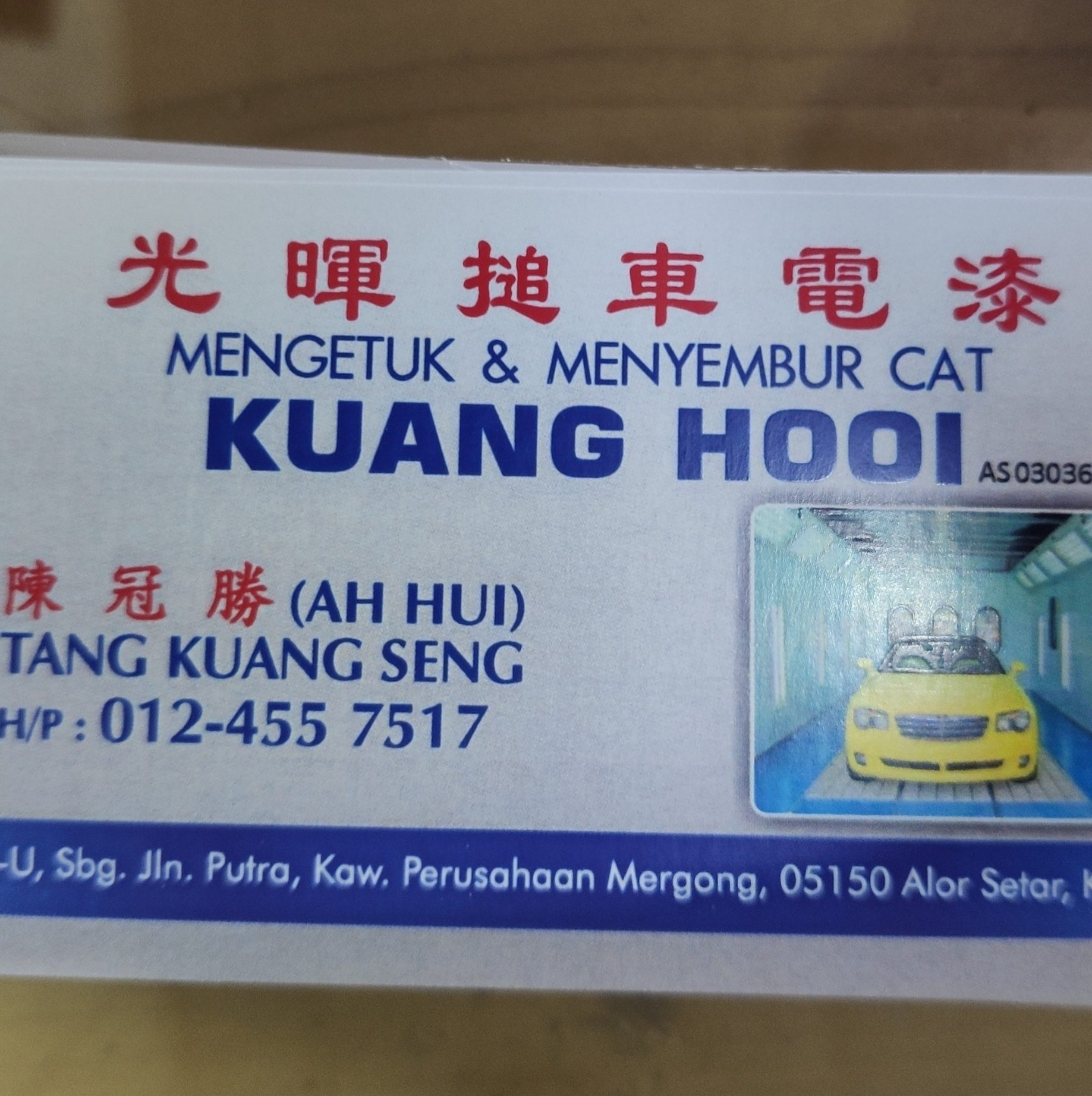 bengkel mengetuk dan mengecat