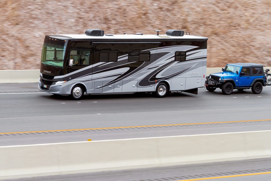 rv motor car service car towing